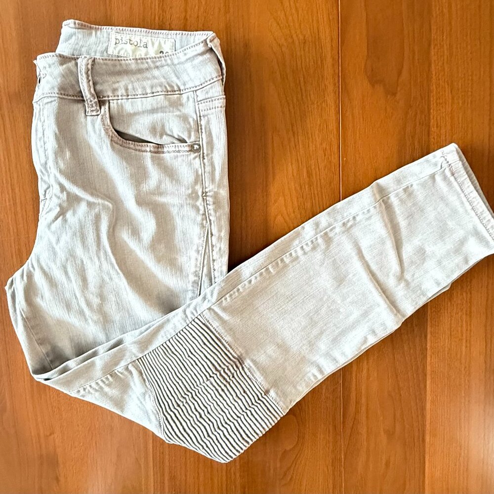 Pistola Audrey Moto Detail Skinny Pant